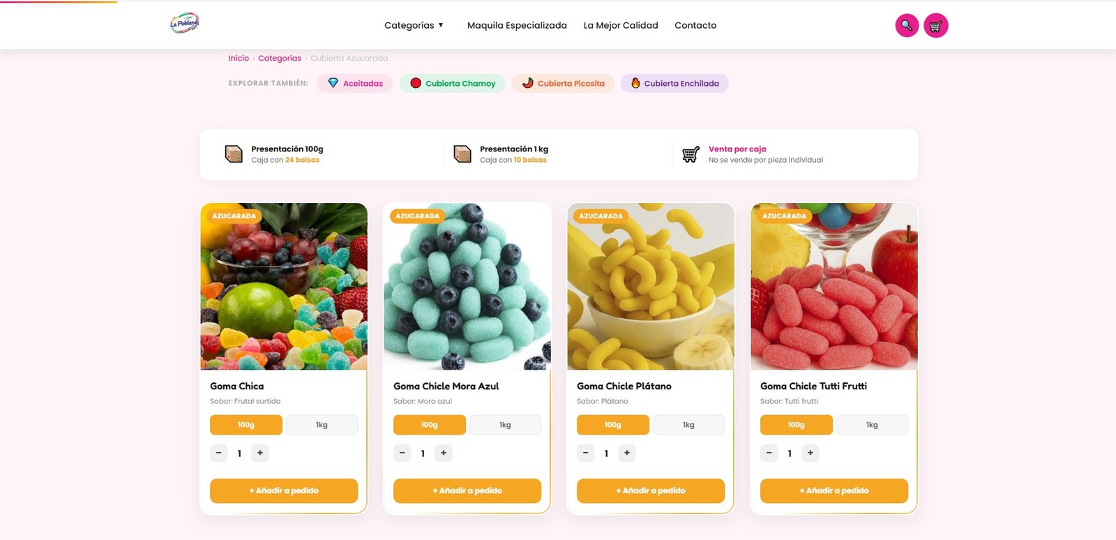 Dulces La Poblana — Catálogo Interactivo